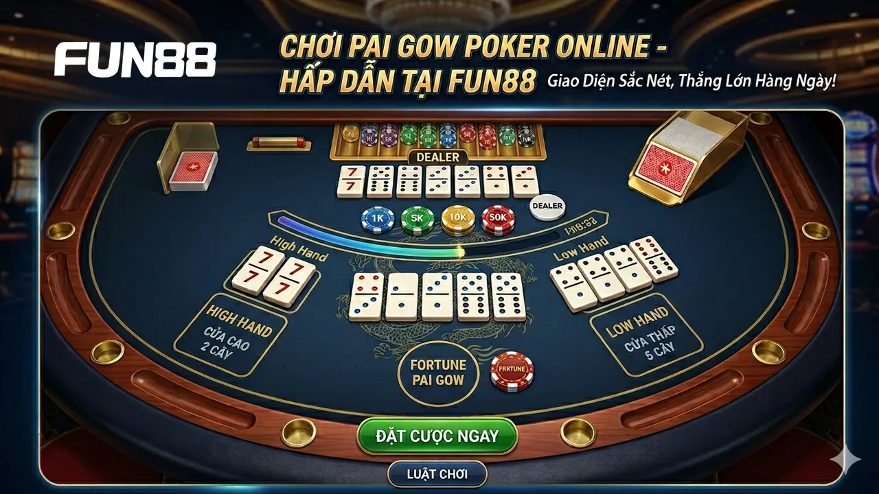 Cách chơi Pai Gow Poker